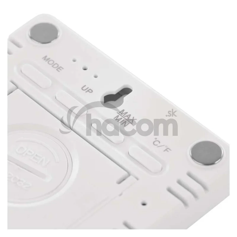 Digitálny teplomer s vlhkomerom, bezdrôtový snímač, budík, dátum E6210