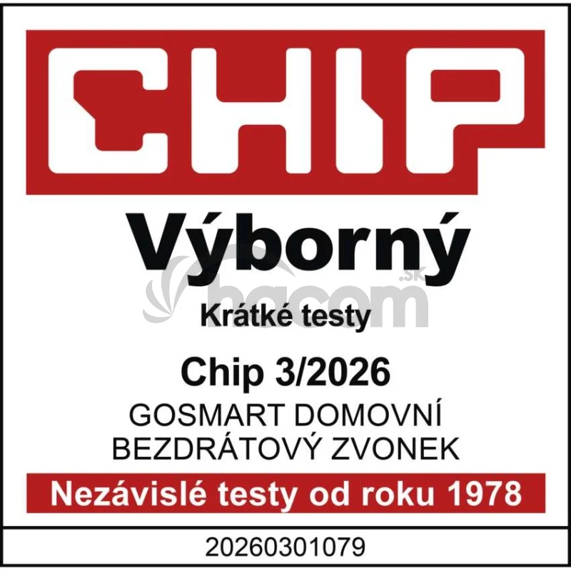 GoSmart Domový bezdrôtový zvonček P5735SS do zásuvky s WiFi