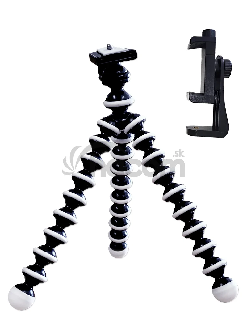 Cestovný statív VIKING Tripod 4D/dĺžka 25,5cm/pružná, odolná guma/max. záťaž 2kg/upínacia skrutka 1/4"