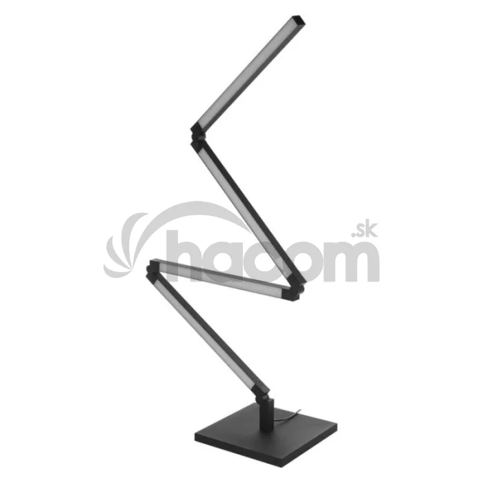GoSmart LED stojaca lampa, čierna, 175 cm, teplá biela / RGBIC WiFi