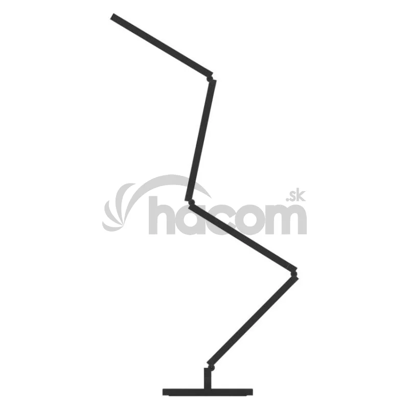 GoSmart LED stojaca lampa, čierna, 175 cm, teplá biela / RGBIC WiFi