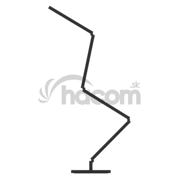 GoSmart LED stojaca lampa, čierna, 175 cm, teplá biela / RGBIC WiFi