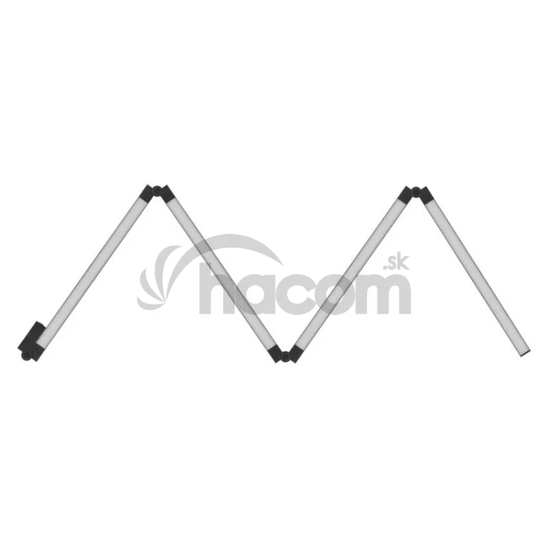 GoSmart LED stojaca lampa, čierna, 175 cm, teplá biela / RGBIC WiFi
