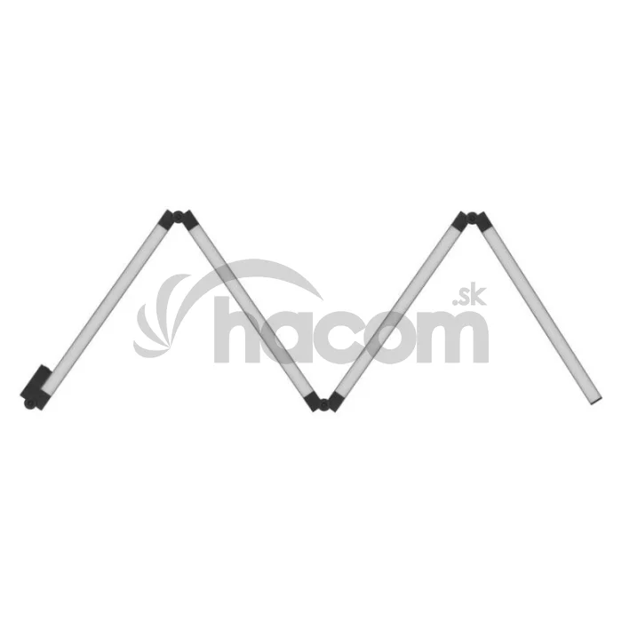 GoSmart LED stojaca lampa, čierna, 175 cm, teplá biela / RGBIC WiFi