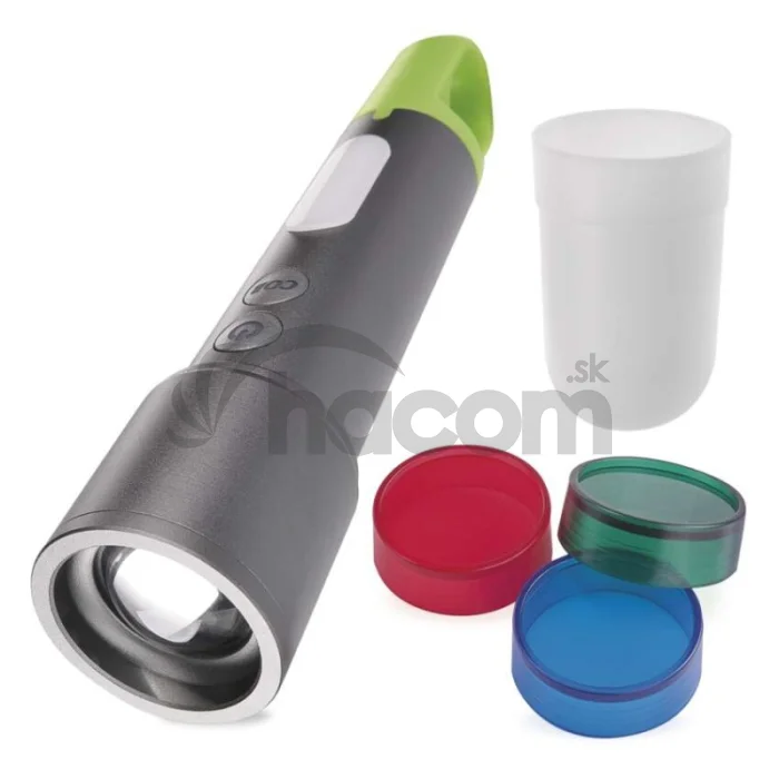 LED nabíjacie ručné kovové svietidlo, 600 lm, 1 200 mAh