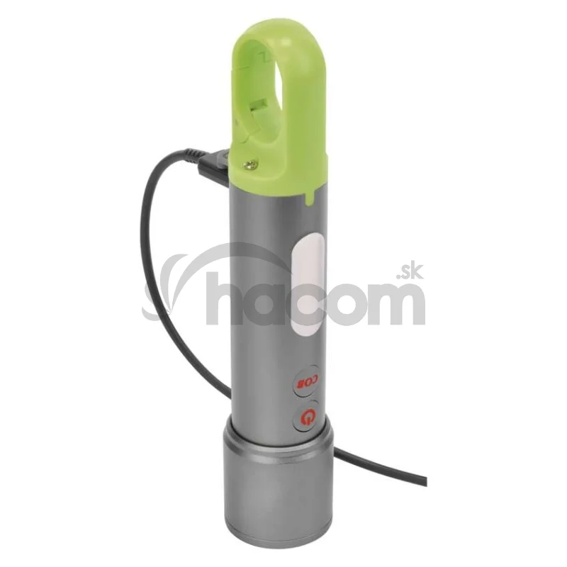 LED nabíjacie ručné kovové svietidlo, 600 lm, 1 200 mAh
