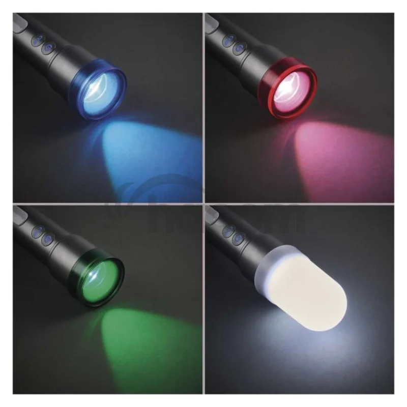 LED nabíjacie ručné kovové svietidlo, 600 lm, 1 200 mAh