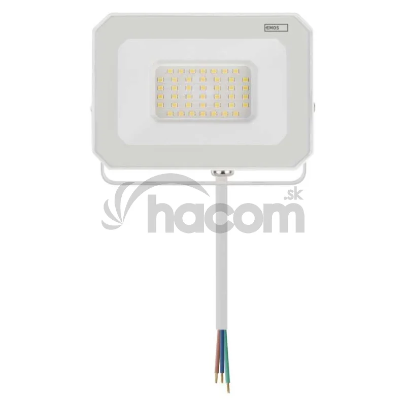 LED reflektor SIMPO 30W, biely, IP65, 3000 lm, neutrálna biela