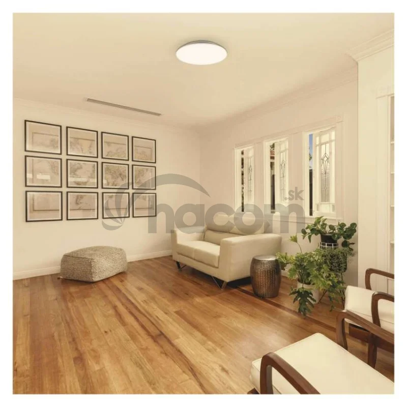 LED stropné svietidlo TIVI, B CLASS, okrúhle biele 12,5W, IP44, Teplá biela