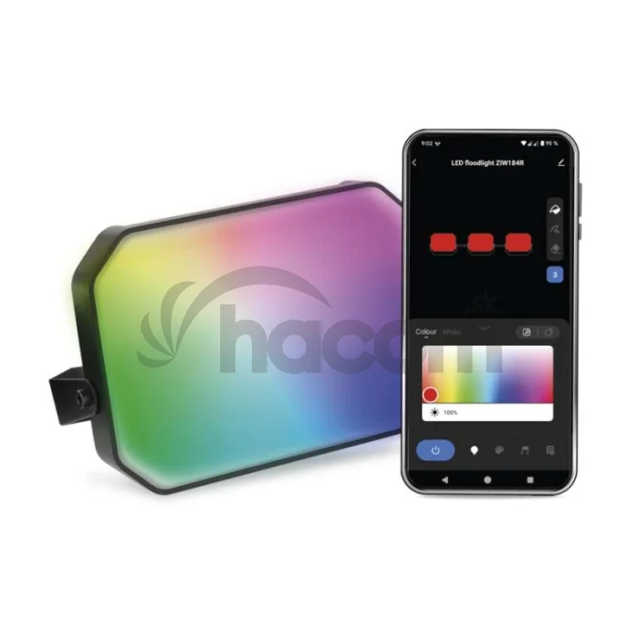 GoSmart vonkajší LED reflektor, rozširujúca sada, 1 kus, 4 W, RGBIC stmievateľný, WiFi