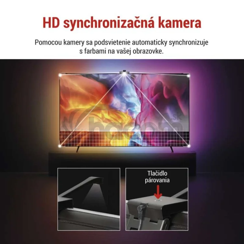 GoSmart Ambientné LED RGB osvetlenie za TV 55“ (139 cm)
