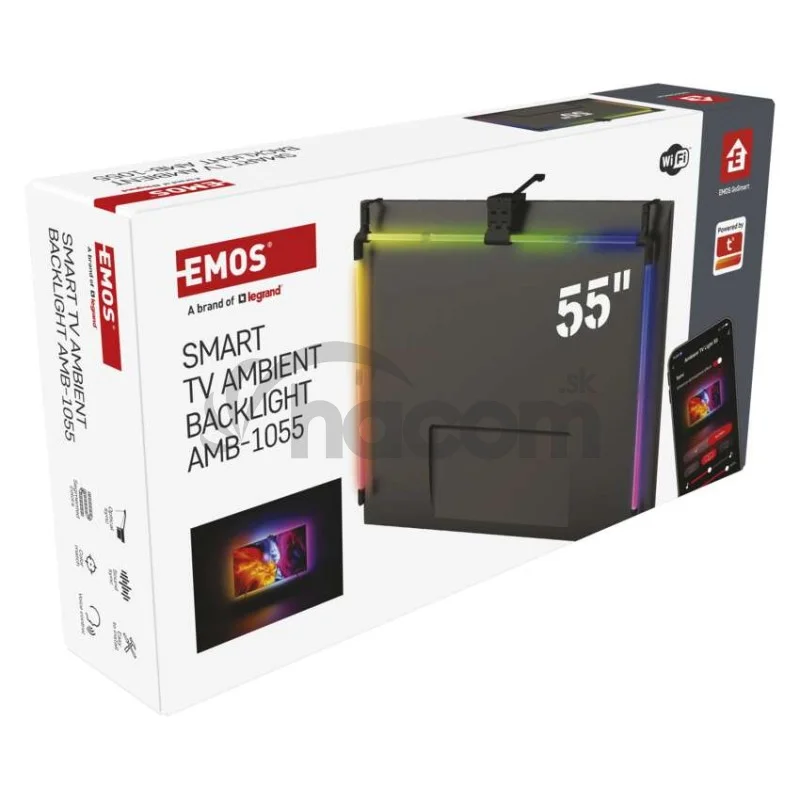 GoSmart Ambientné LED RGB osvetlenie za TV 55“ (139 cm)