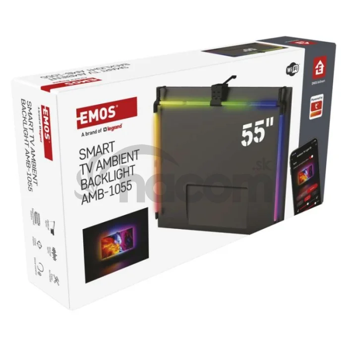 GoSmart Ambientné LED RGB osvetlenie za TV 55“ (139 cm)