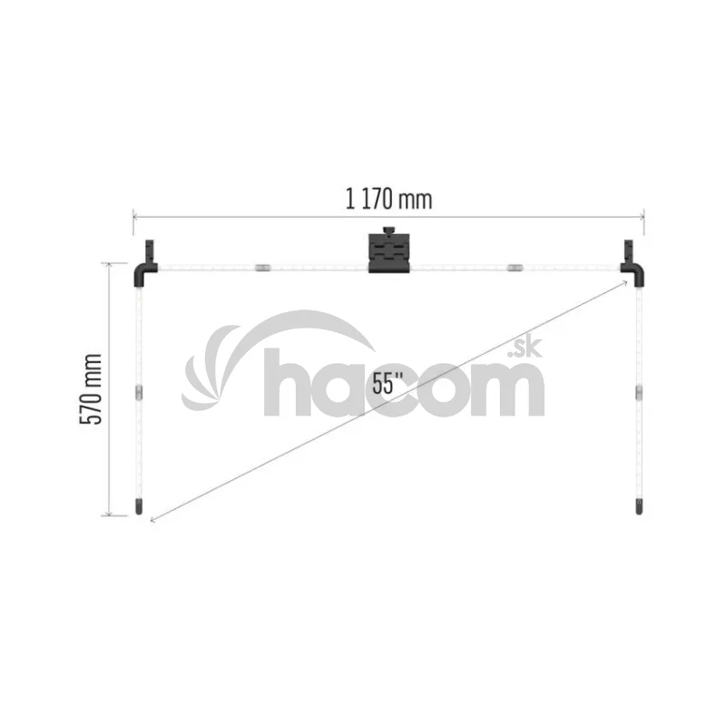 GoSmart Ambientné LED RGB osvetlenie za TV 55“ (139 cm)