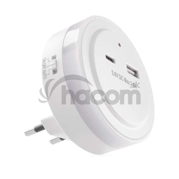 LED nočné svetlo P3323 s fotosenzorom do zásuvky