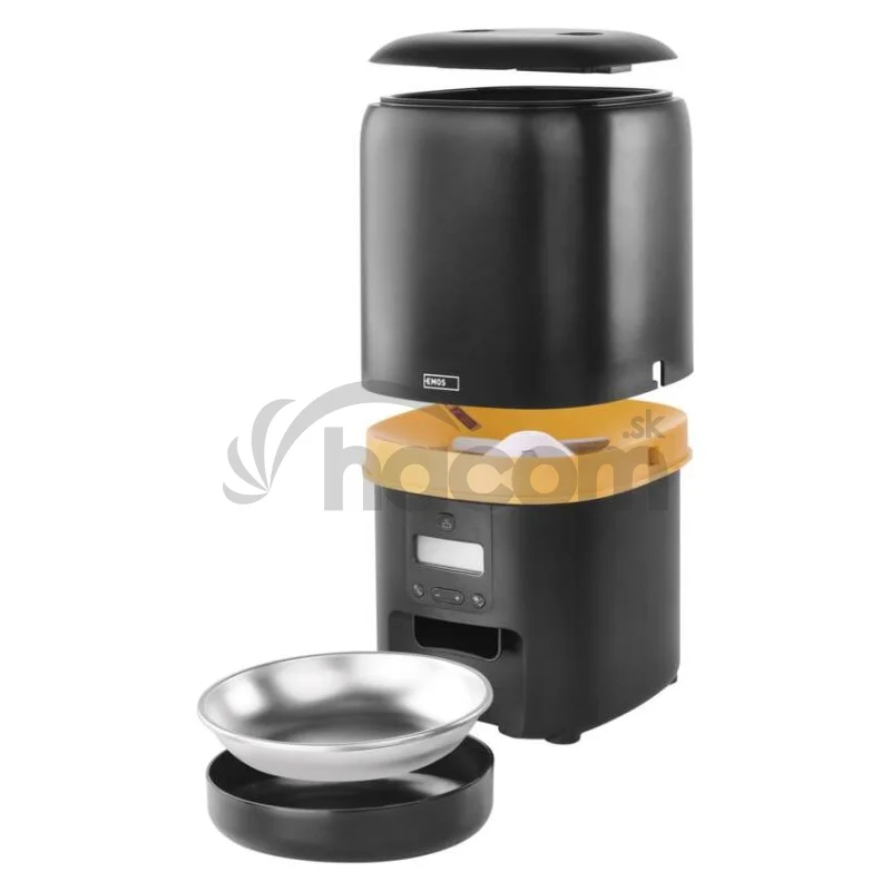Dávkovač krmiva Pet Care, 4 l, čierny