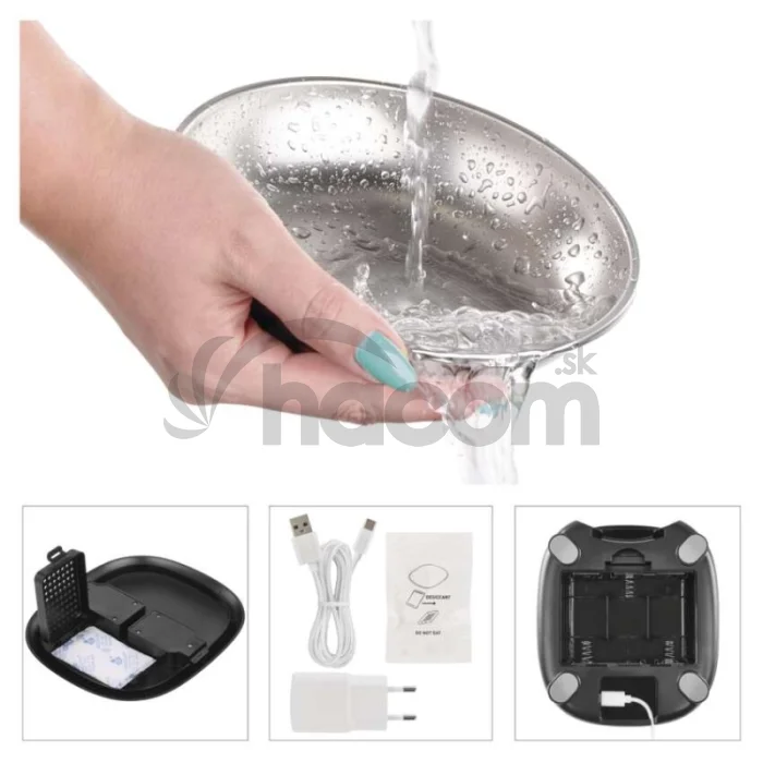 Dávkovač krmiva Pet Care, 4 l, čierny