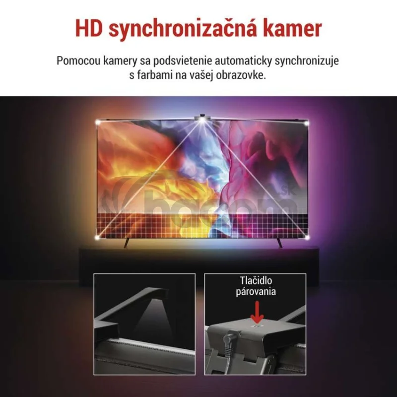 GoSmart Ambientné LED RGB osvetlenie za TV 65“ (164 cm)