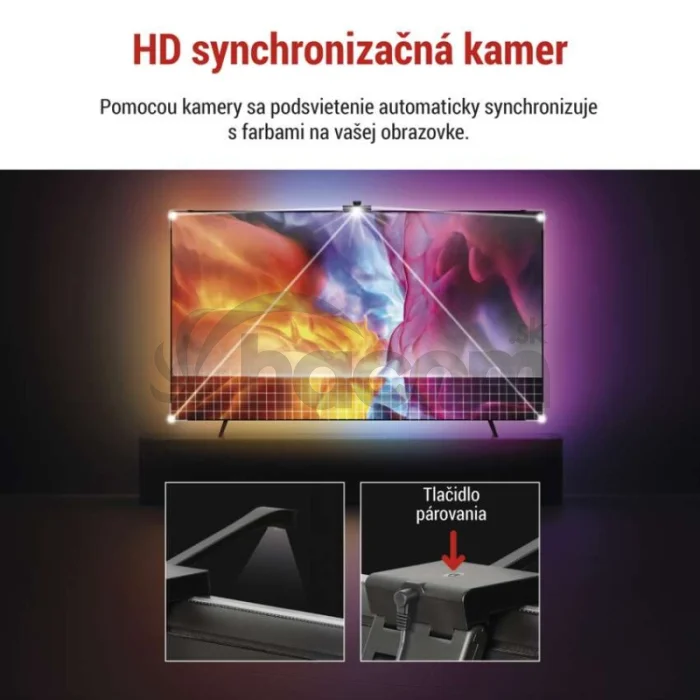 GoSmart Ambientné LED RGB osvetlenie za TV 65“ (164 cm)