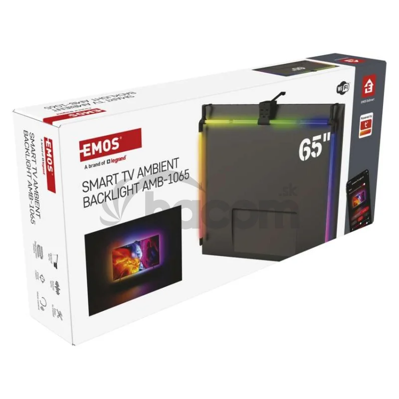 GoSmart Ambientné LED RGB osvetlenie za TV 65“ (164 cm)
