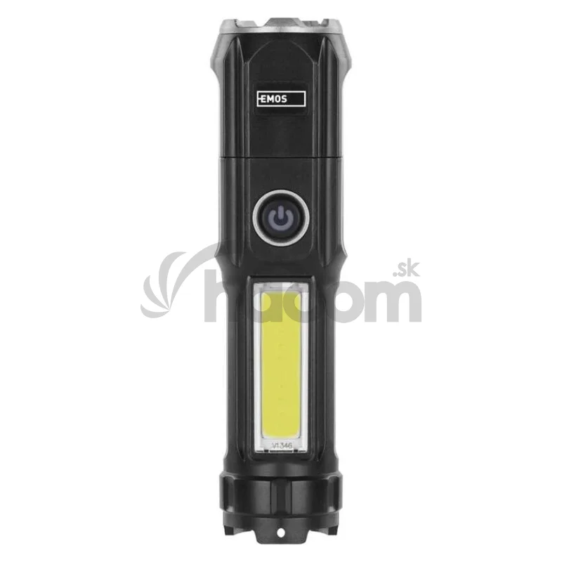 Dobíjacia plastová baterka LED P3214, 150 lm
