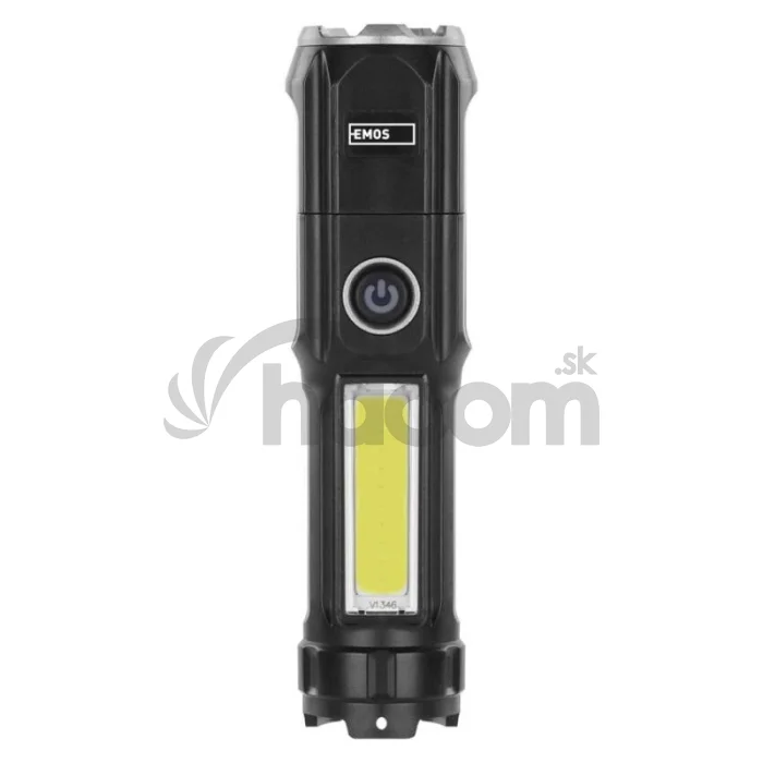 Dobíjacia plastová baterka LED P3214, 150 lm