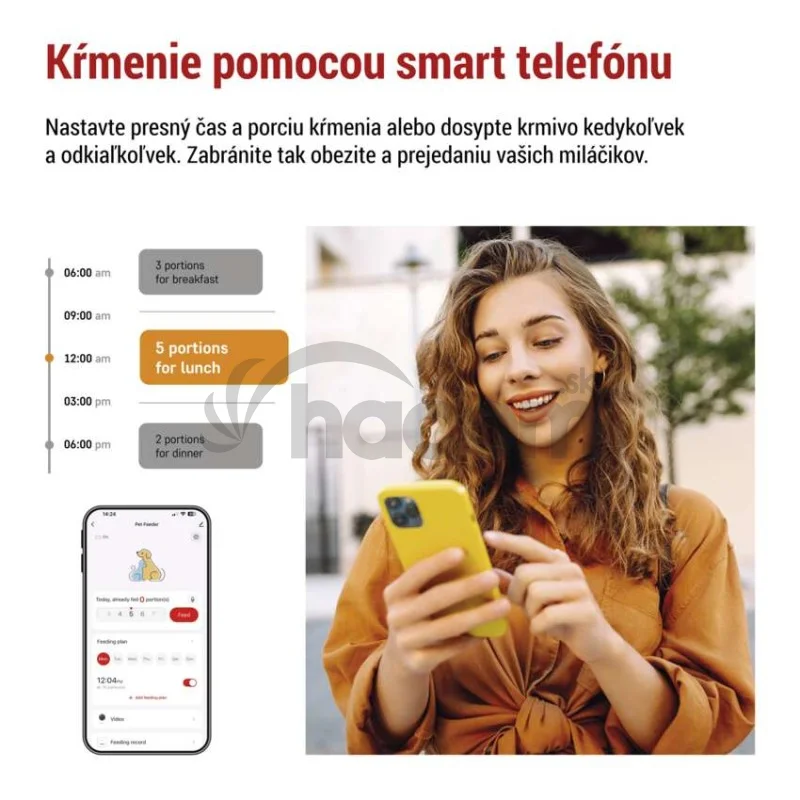 GoSmart dávkovač krmiva Pet Care, 4 l, čierny, Wi-Fi
