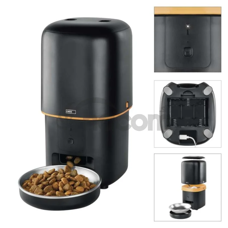 GoSmart dávkovač krmiva Pet Care, 4 l, čierny, Wi-Fi