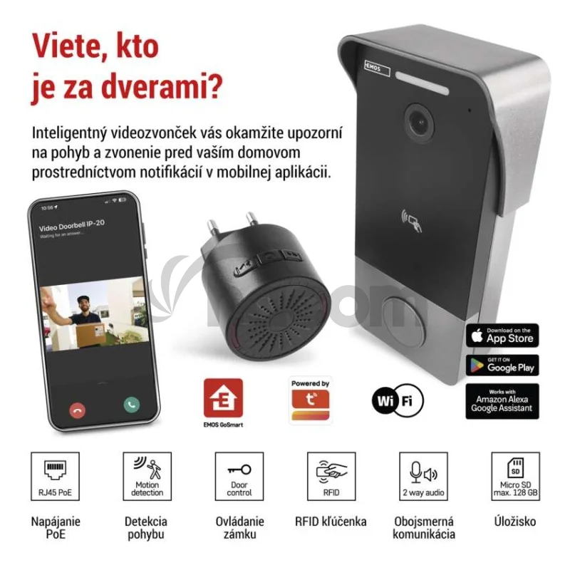 GoSmart videozvonček IP-20PoE