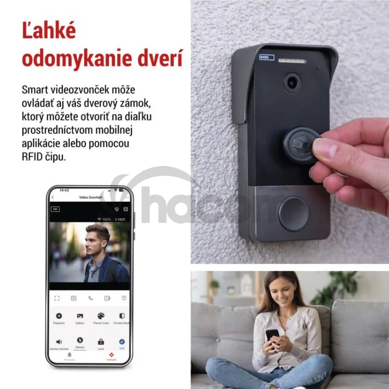 GoSmart videozvonček IP-20PoE