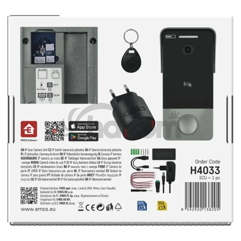 GoSmart videozvonček IP-20PoE