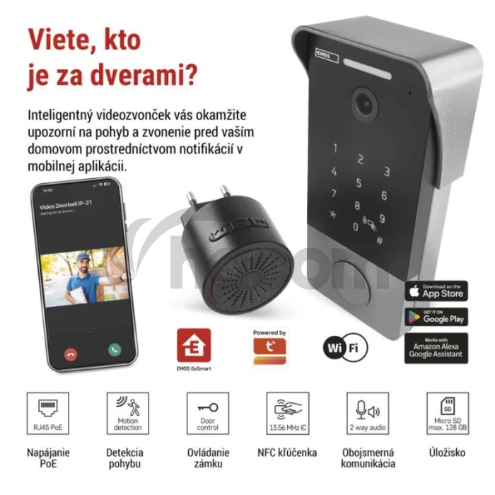 GoSmart videozvonček IP-21PoE