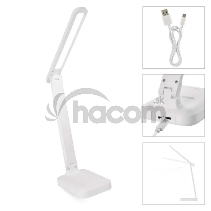 LED stolná lampa AMY, dobíjacia