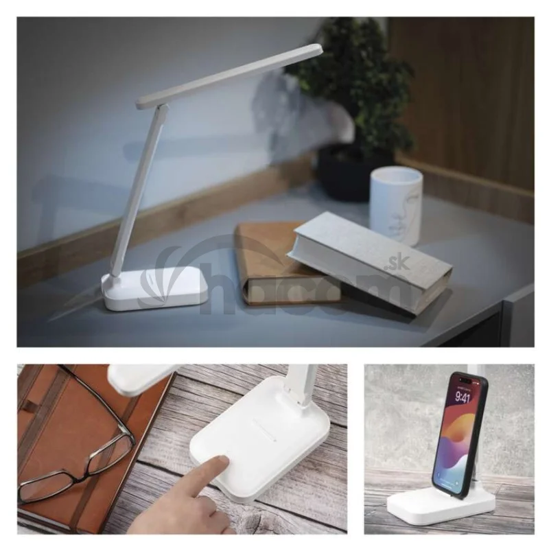 LED stolná lampa AMY, dobíjacia