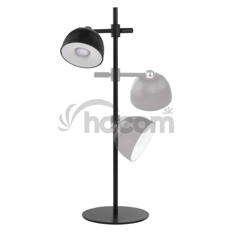 LED stolná lampa SOPHIE, dobíjacia, čierna