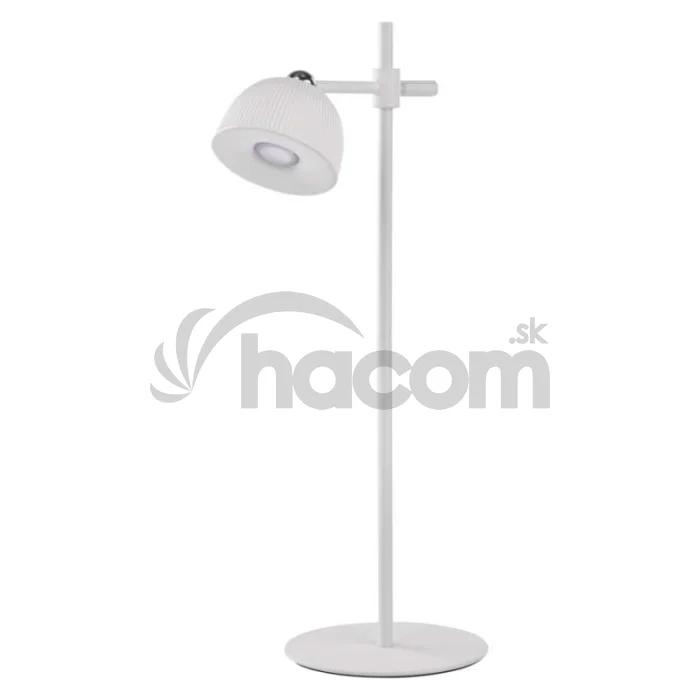 LED stolná lampa SOPHIE, dobíjacia, biela