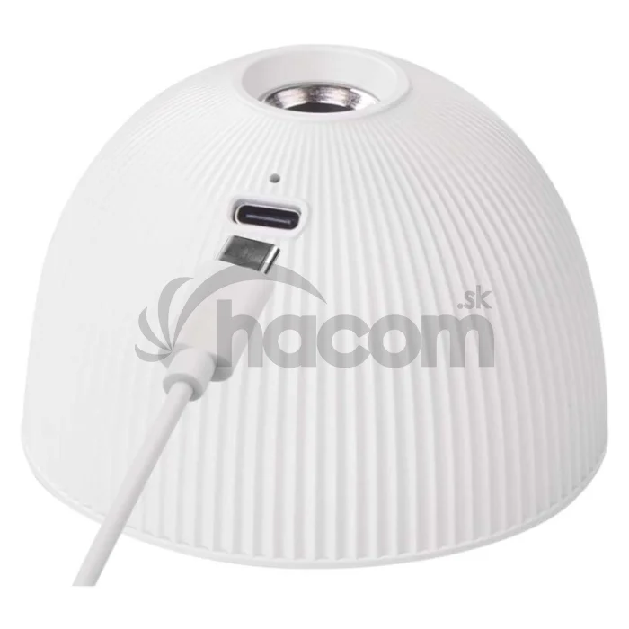 LED stolná lampa SOPHIE, dobíjacia, biela