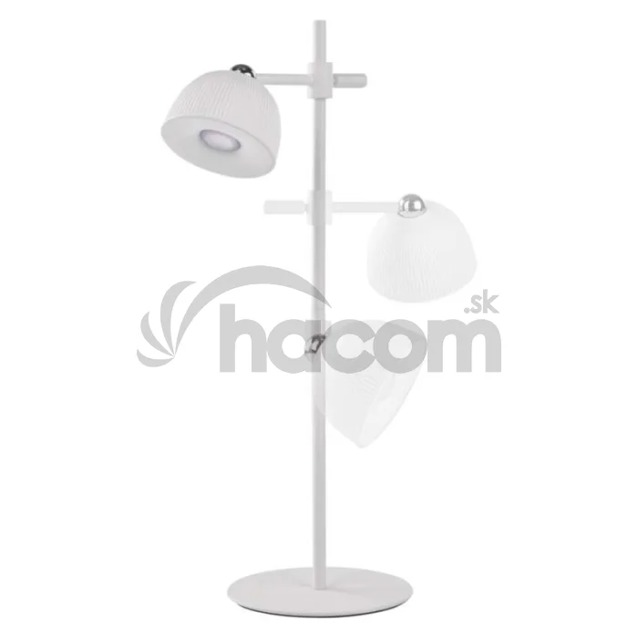 LED stolná lampa SOPHIE, dobíjacia, biela