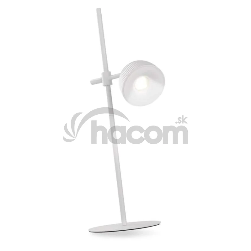 LED stolná lampa SOPHIE, dobíjacia, biela