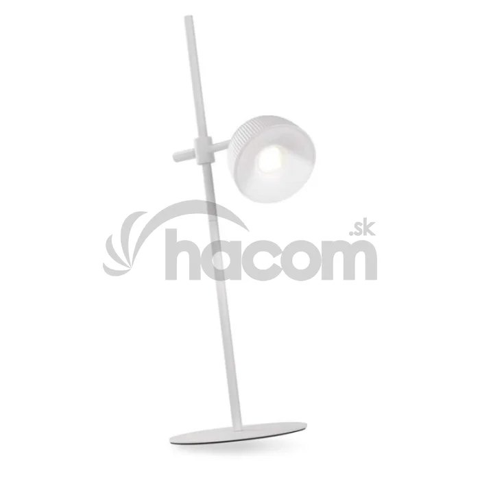 LED stolná lampa SOPHIE, dobíjacia, biela