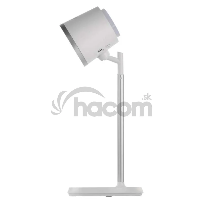 LED stolná lampa ABBIE, dobíjacia, biela