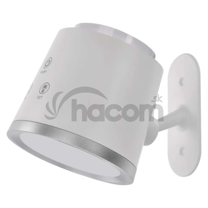 LED stolná lampa ABBIE, dobíjacia, biela