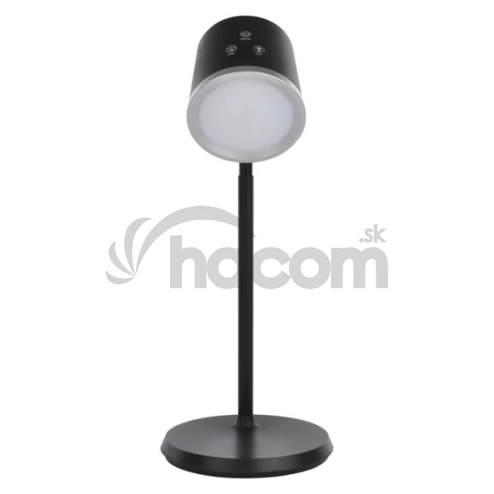 LED stolná lampa ABBIE, dobíjacia, čierna