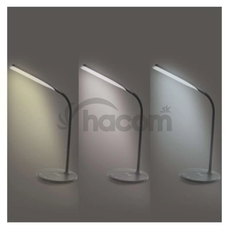 LED stolná lampa OSCAR, čierna