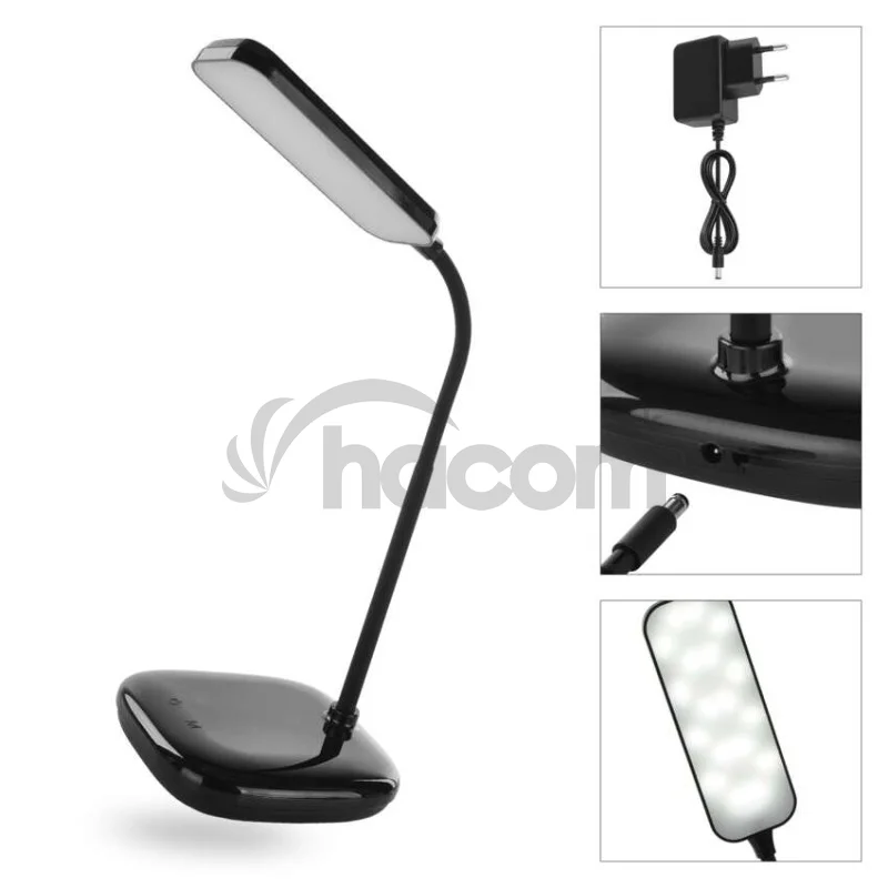 LED stolná lampa MOLLY, čierna