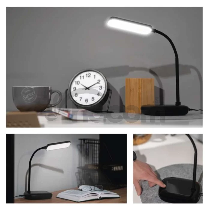LED stolná lampa MOLLY, čierna