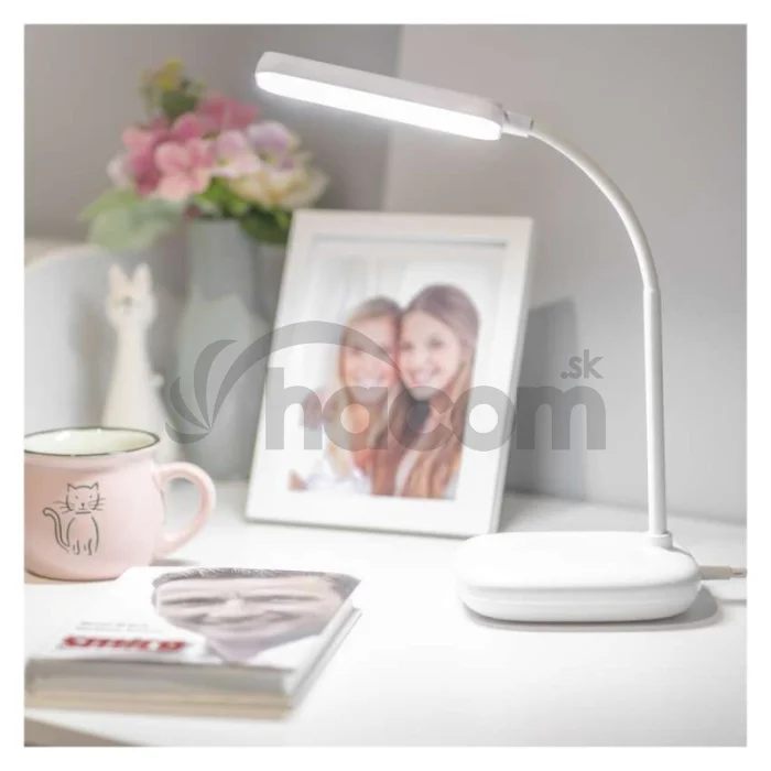 LED stolná lampa MOLLY, biela