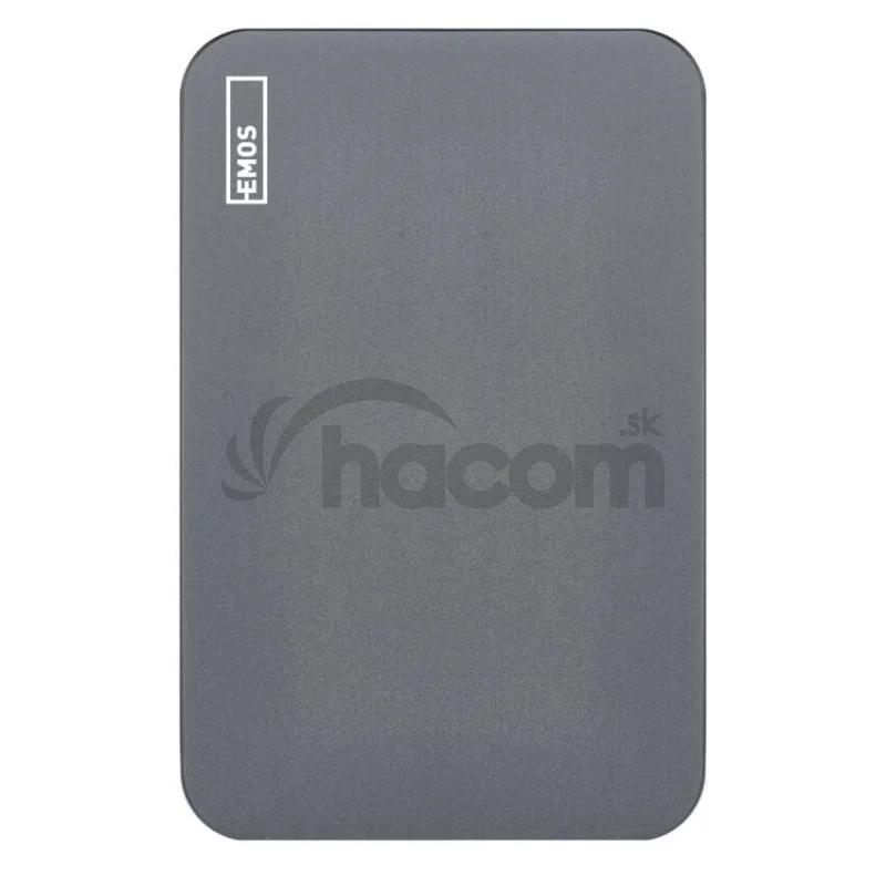 Power bank EMOS WI 1046, 10 000 mAh, 20 W+Wireless, šedá