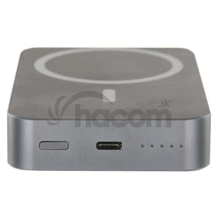 Power bank EMOS WI 1046, 10 000 mAh, 20 W+Wireless, šedá
