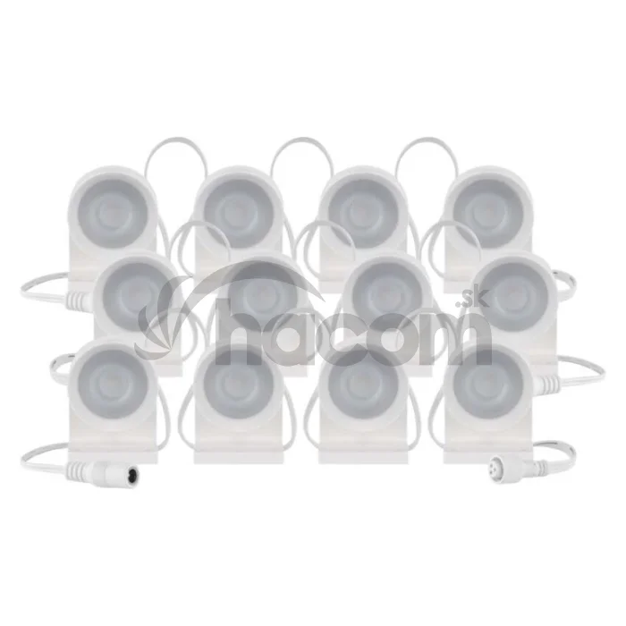 GoSmart LED reflektor - 255 cm reťaz, 12 častí, 7 W, RGBIC+CCT, stmievateľný, WiFi
